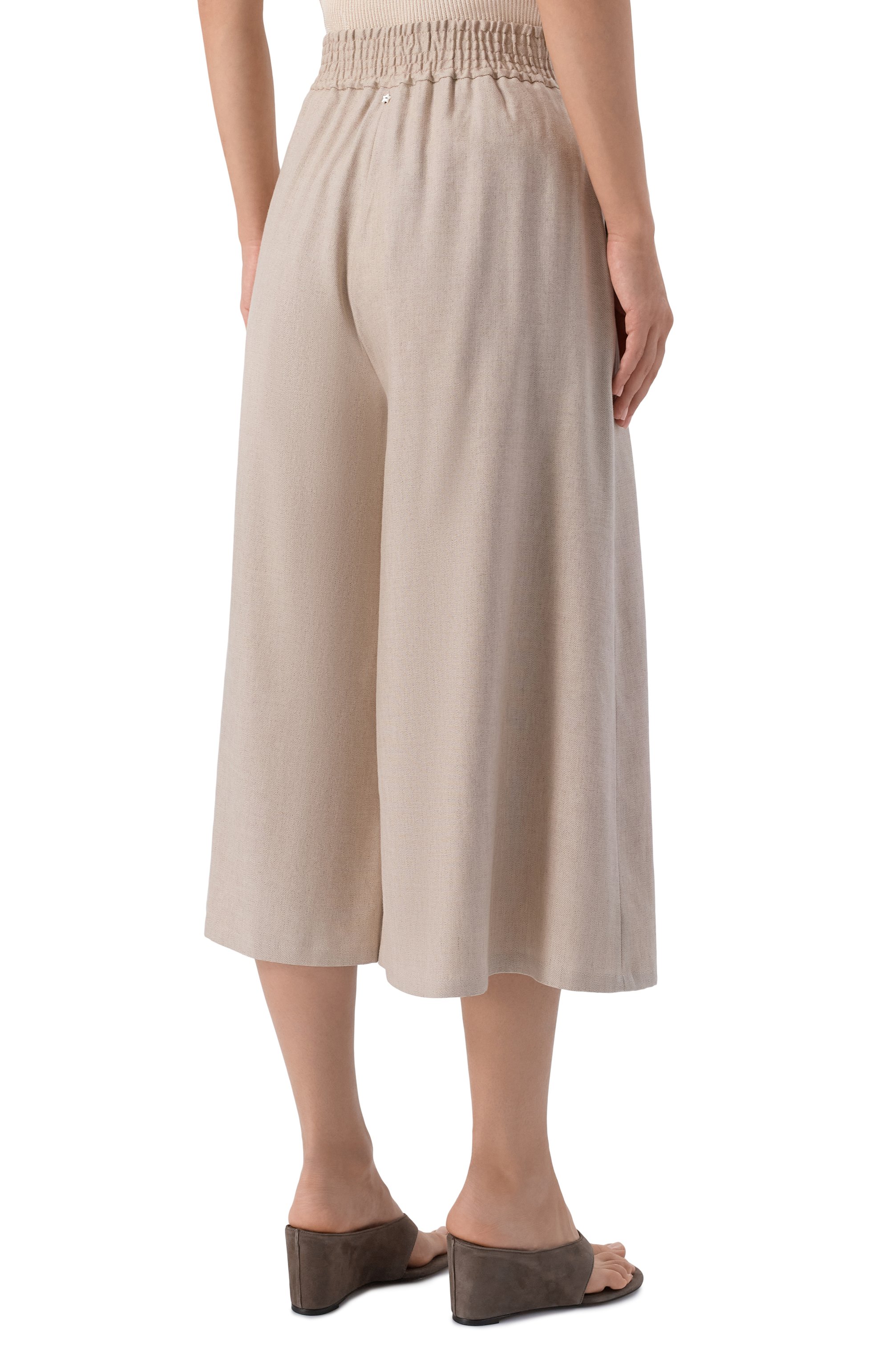 Кюлоты изо льна и вискозы LORENA ANTONIAZZI, арт. P2639PA46A/5154, фото 4