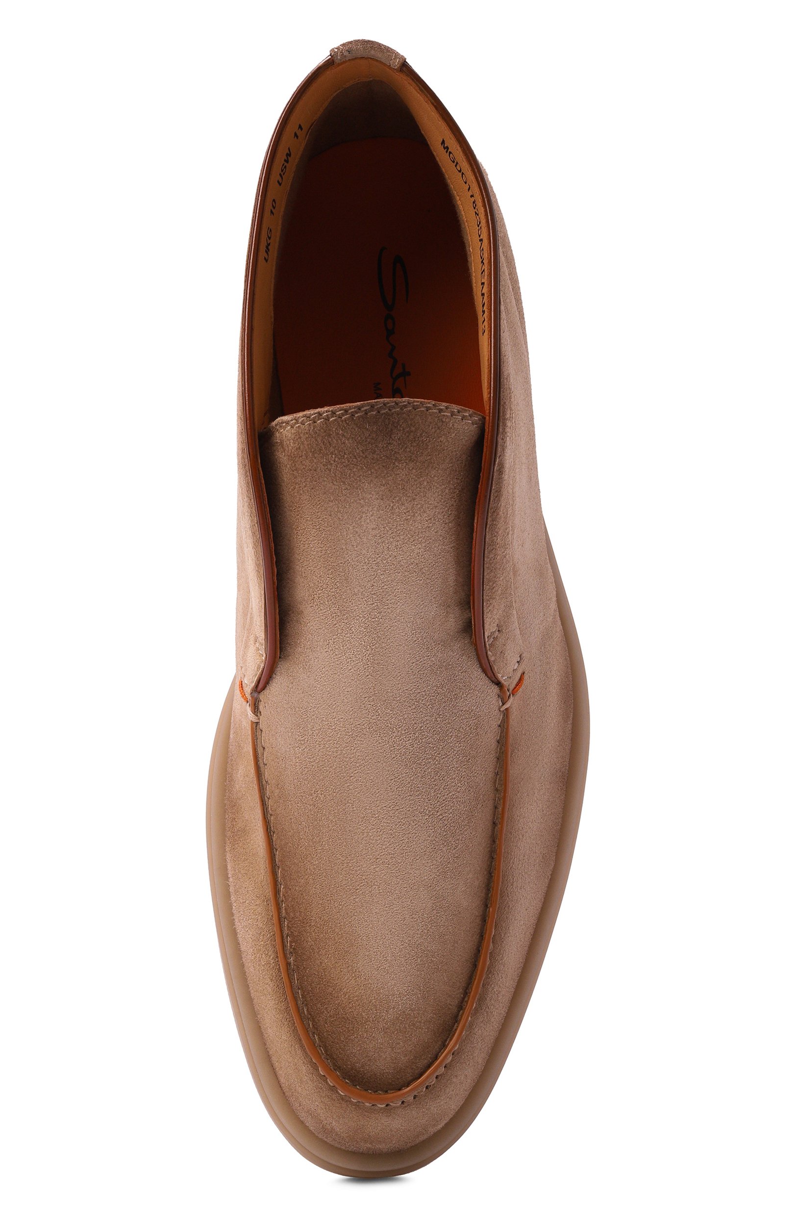 Замшевые ботинки detroit SANTONI бежевого цвета по цене 93150 руб., арт. MGDG17823SASKEAA, фото 5 Замшевые ботинки detroit SANTONI, арт. MGDG17823SASKEAA, фото 5