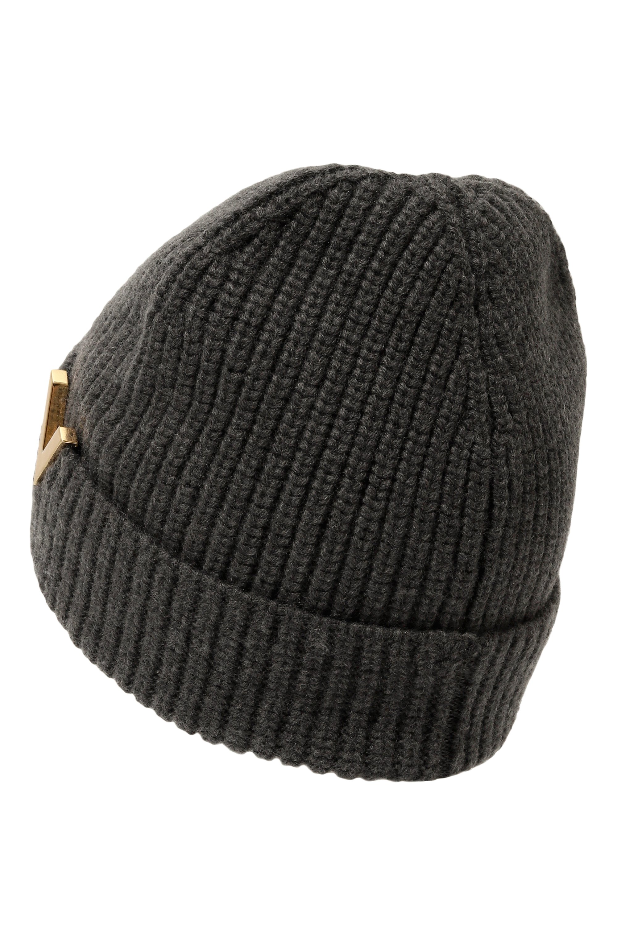 Шерстяная шапка VALENTINO серого цвета по цене 59950 руб., арт. 5W2HB01T/SUK, фото 3 Шерстяная шапка VALENTINO, арт. 5W2HB01T/SUK, фото 3