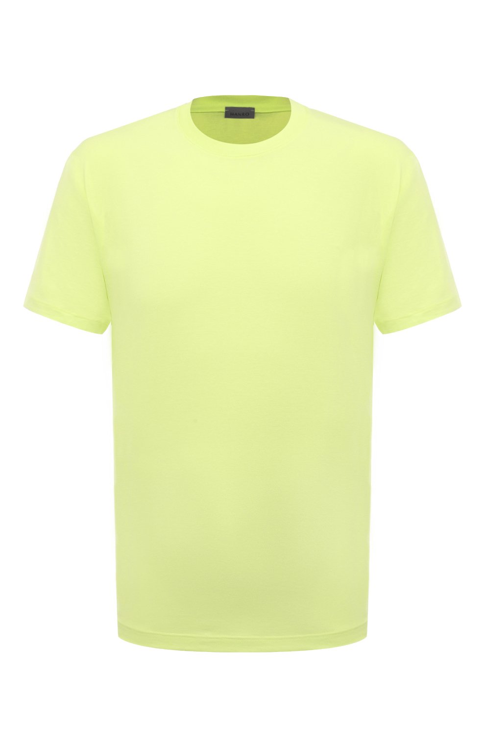 Хлопковая футболка HANRO желтого цвета по цене 9660 руб., арт. 075050, фото 1 Хлопковая футболка HANRO, арт. 075050, фото 1