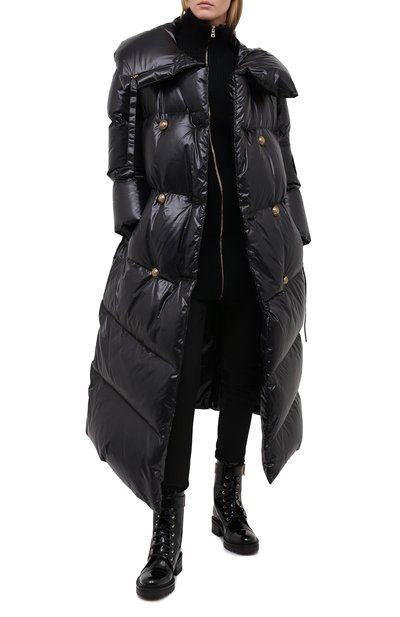 Пуховик BALMAIN черного цвета по цене 549500 руб., арт. UF19441/X349, фото 2 Пуховик BALMAIN, арт. UF19441/X349, фото 2
