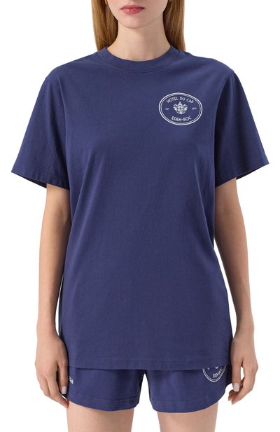 Хлопковая футболка sporty & rich x hotel du cap-eden-roc SPORTY AND RICH, арт. T004360666BL106, фото 3