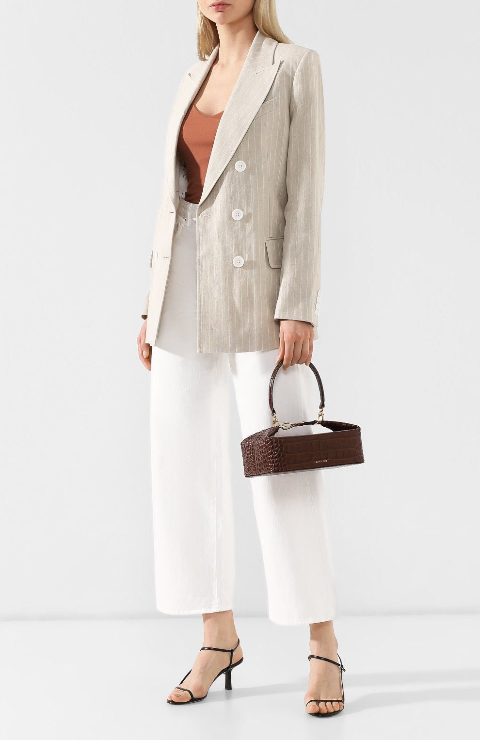 Сумка olivia REJINA PYO, арт. B26/LEATHER EMB0SS CR0C, фото 2