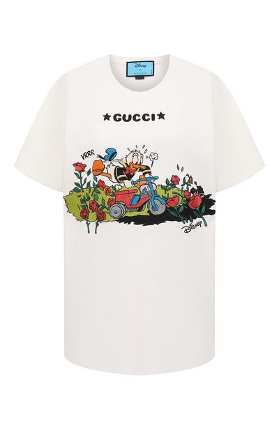 Женская хл опковая футболка GUCCI, арт. 615044/XJDBI