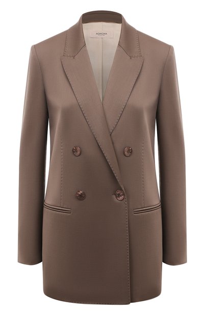 Женский жакет из шерсти и вискозы AGNONA, арт. TX0801E/UW019E