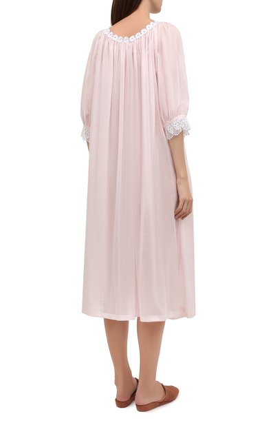 Хлопковая сорочка CELESTINE розового цвета по цене 45400 руб., арт. 10002719/CHARLYN-2 NG, фото 4 Хлопковая сорочка CELESTINE, арт. 10002719/CHARLYN-2 NG, фото 4