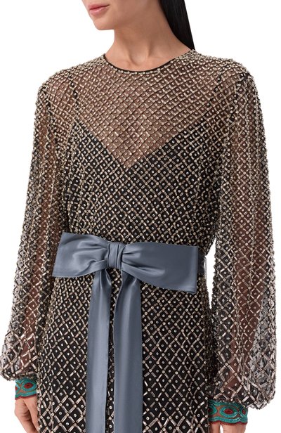 Шелковое платье VALENTINO черного цвета по цене 3855000 руб., арт. 9B3VDLW4/1ED, фото 4 Шелковое платье VALENTINO, арт. 9B3VDLW4/1ED, фото 4