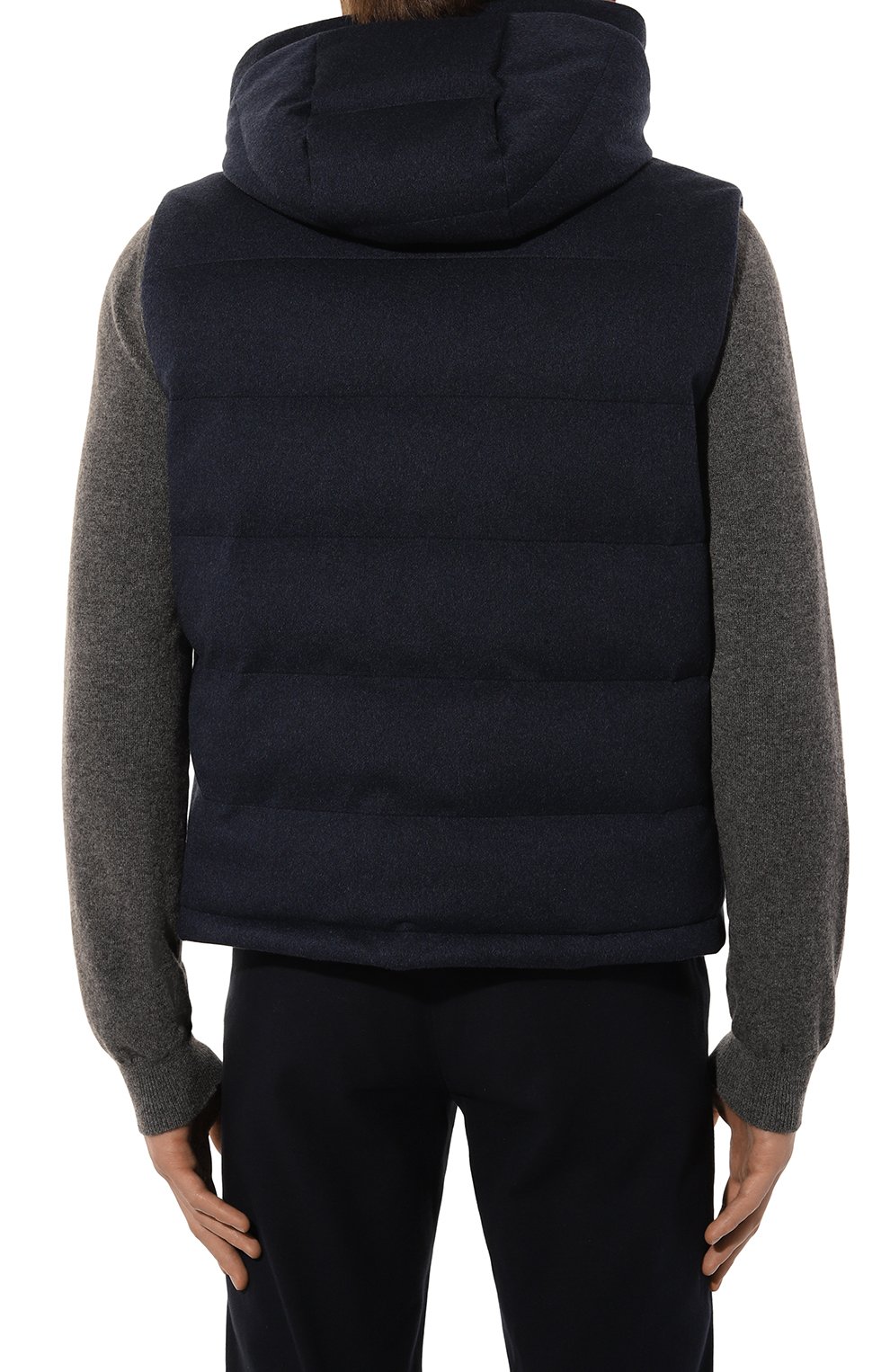 Пуховый жилет COLOMBO темно-синего цвета по цене 394000 руб., арт. GL00157/90772-50, фото 4 Пуховый жилет COLOMBO, арт. GL00157/90772-50, фото 4