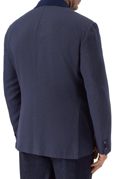 Пиджак из шерсти и шелка ZILLI, арт. MNP-G2W0S-36071/0001, фото 5