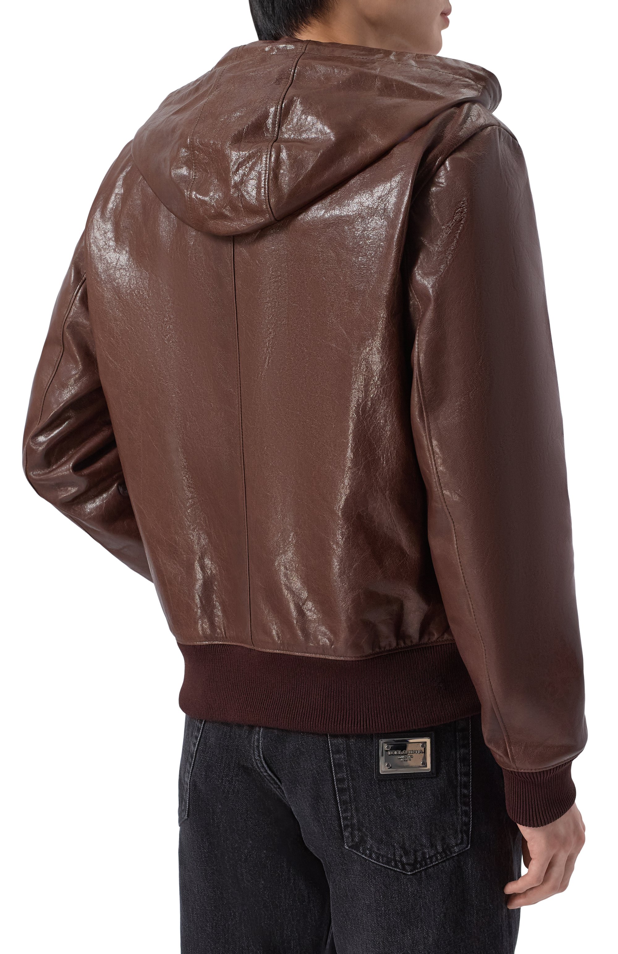 Кожаный бомбер DOLCE & GABBANA, арт. G9BIIL/HULY2, фото 4