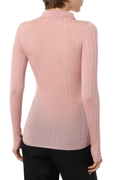 Поло из кашемира и шелка PRADA, арт. P24A1O-5U4-F0405-201, фото 4