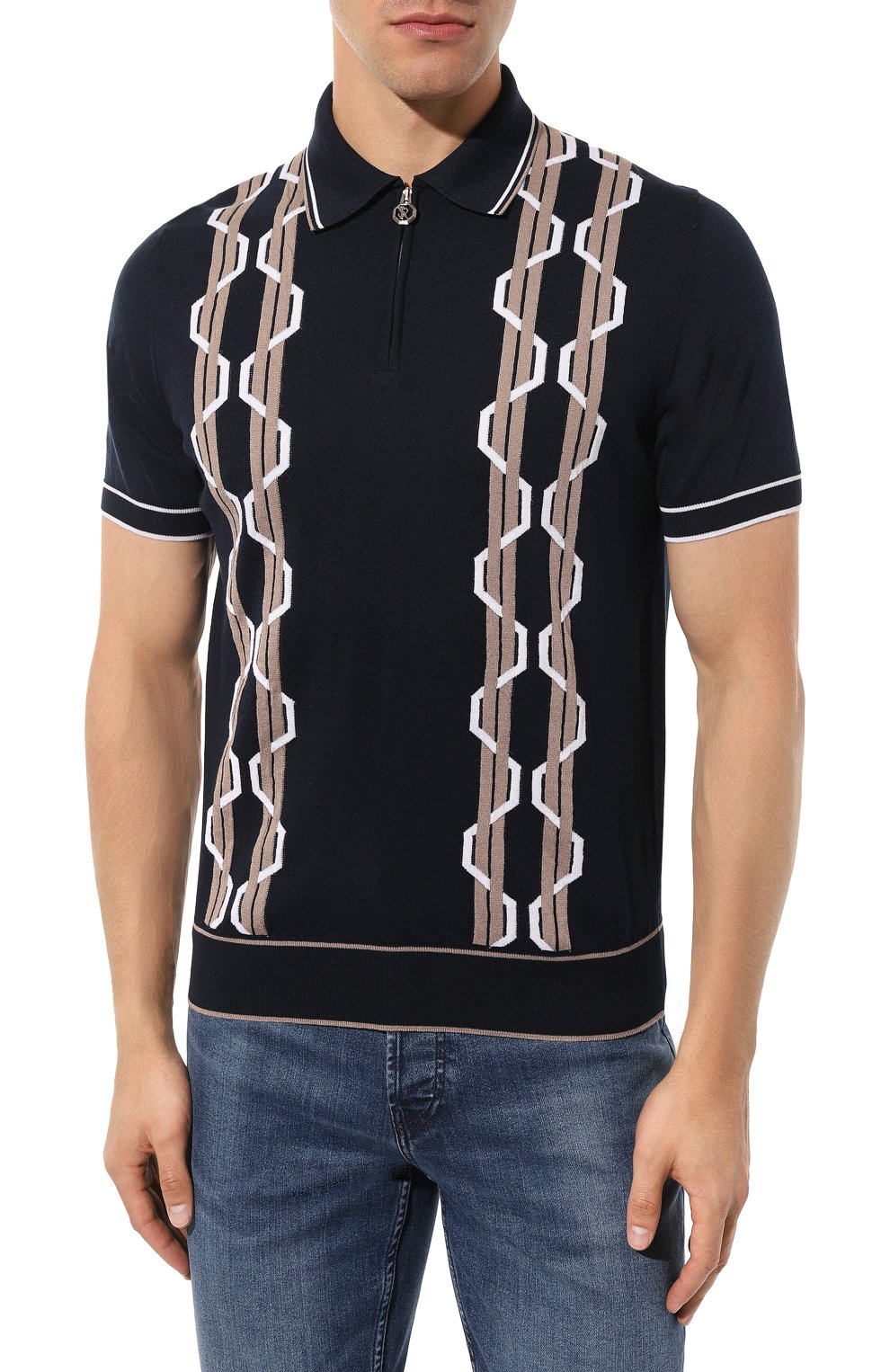 Поло из шелка и хлопка STEFANO RICCI, арт. K818063P31/F23290, фото 3