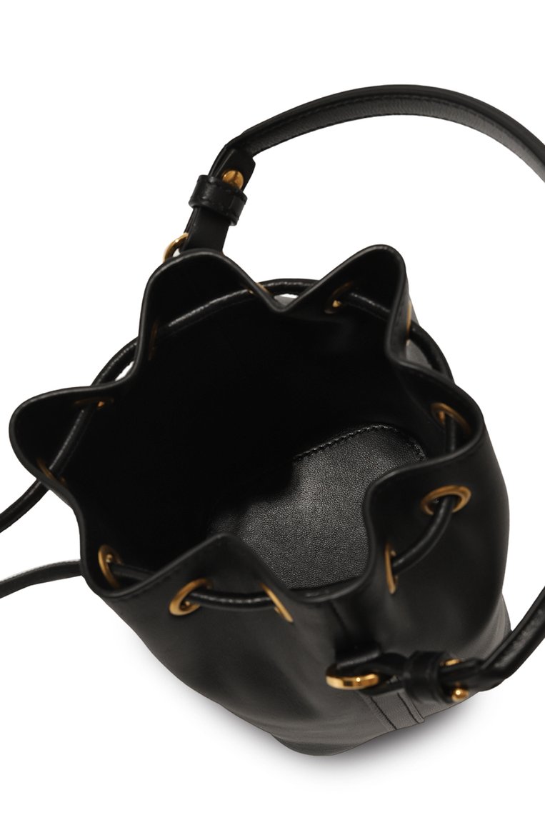 Женская сумка vlogo mini VALENTINO черного цвета, арт. 5W2P0Z44/VNL | Фото 5 (Материал: Натуральная кожа; Ремень/цепочка: На ремешке; Размер: mini)