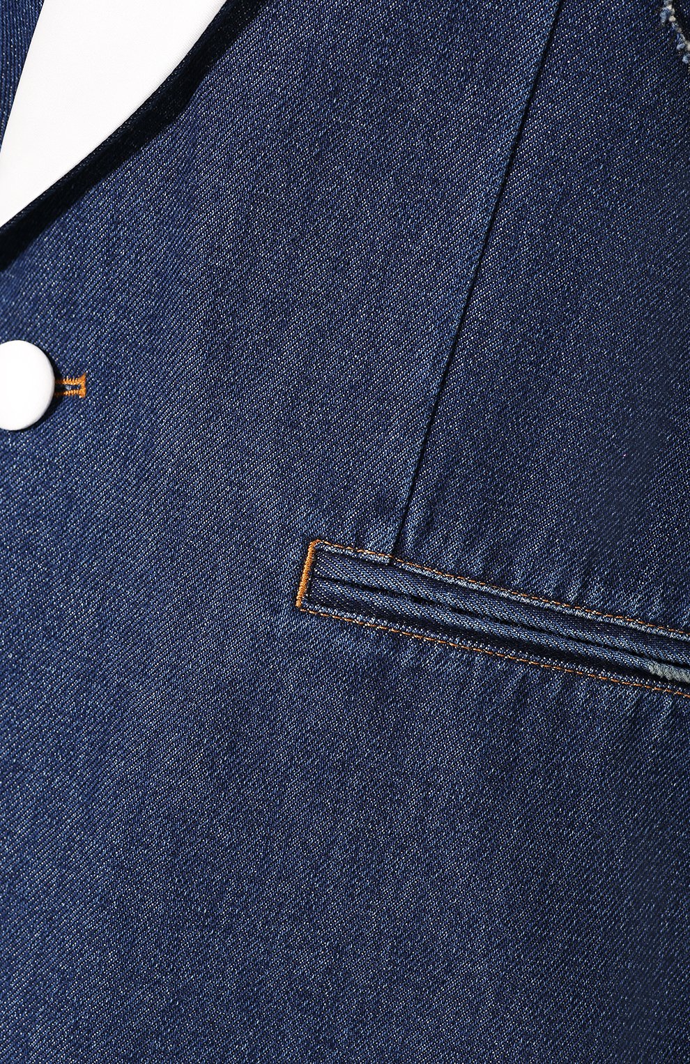 Джинсовый жакет MM6 синего цвета по цене 93000 руб., арт. S62BN0031/S30460, фото 5 Джинсовый жакет MM6, арт. S62BN0031/S30460, фото 5