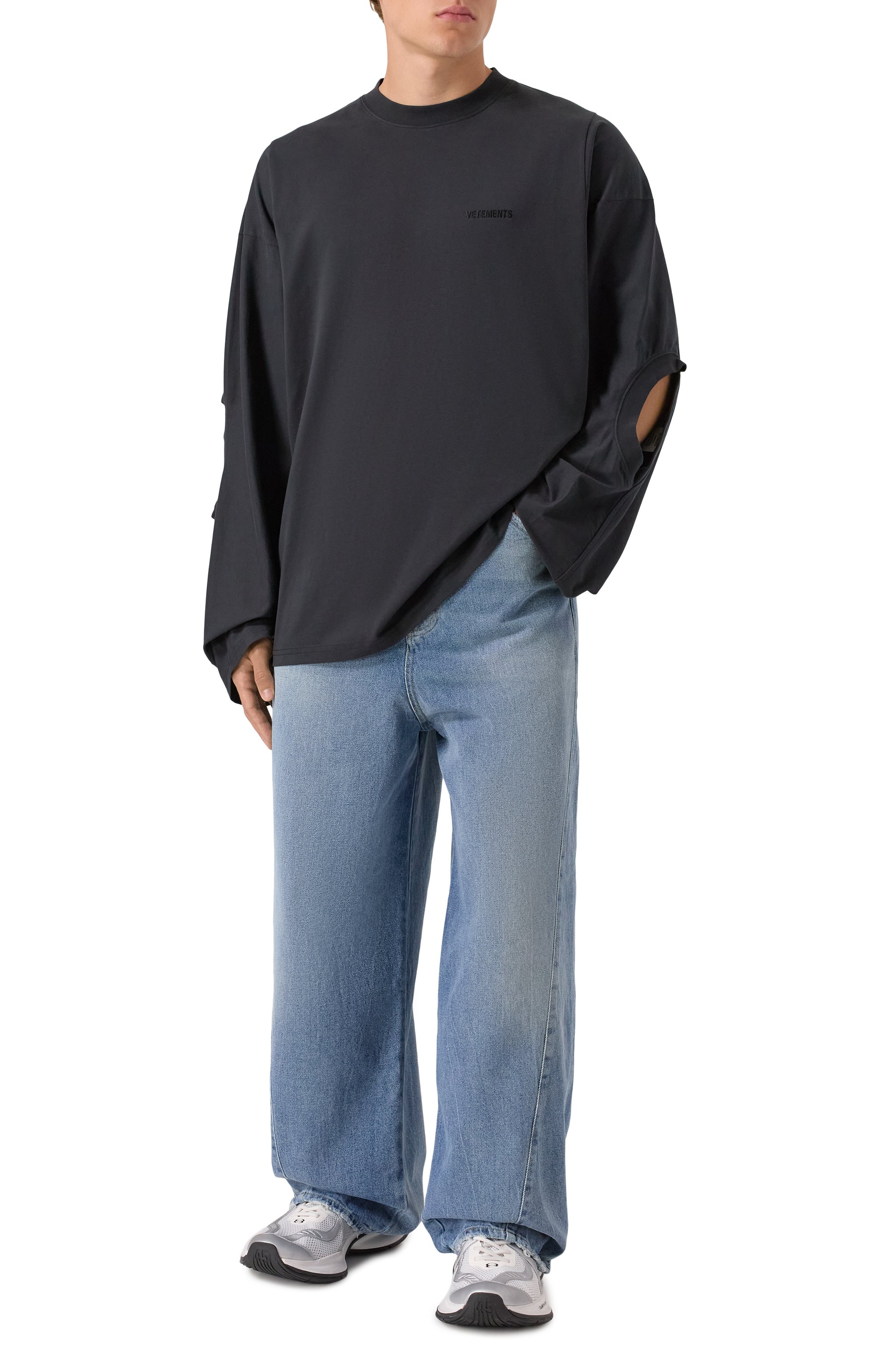 Хлопковый лонгслив VETEMENTS, арт. UH76LS580B, фото 2