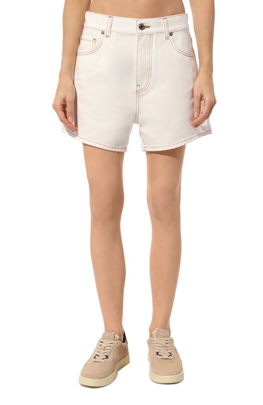 Джинсовые шорты Off-White 0WYC015S24DEN002 Кремовый  0WYC015S24DEN002 Фото 3