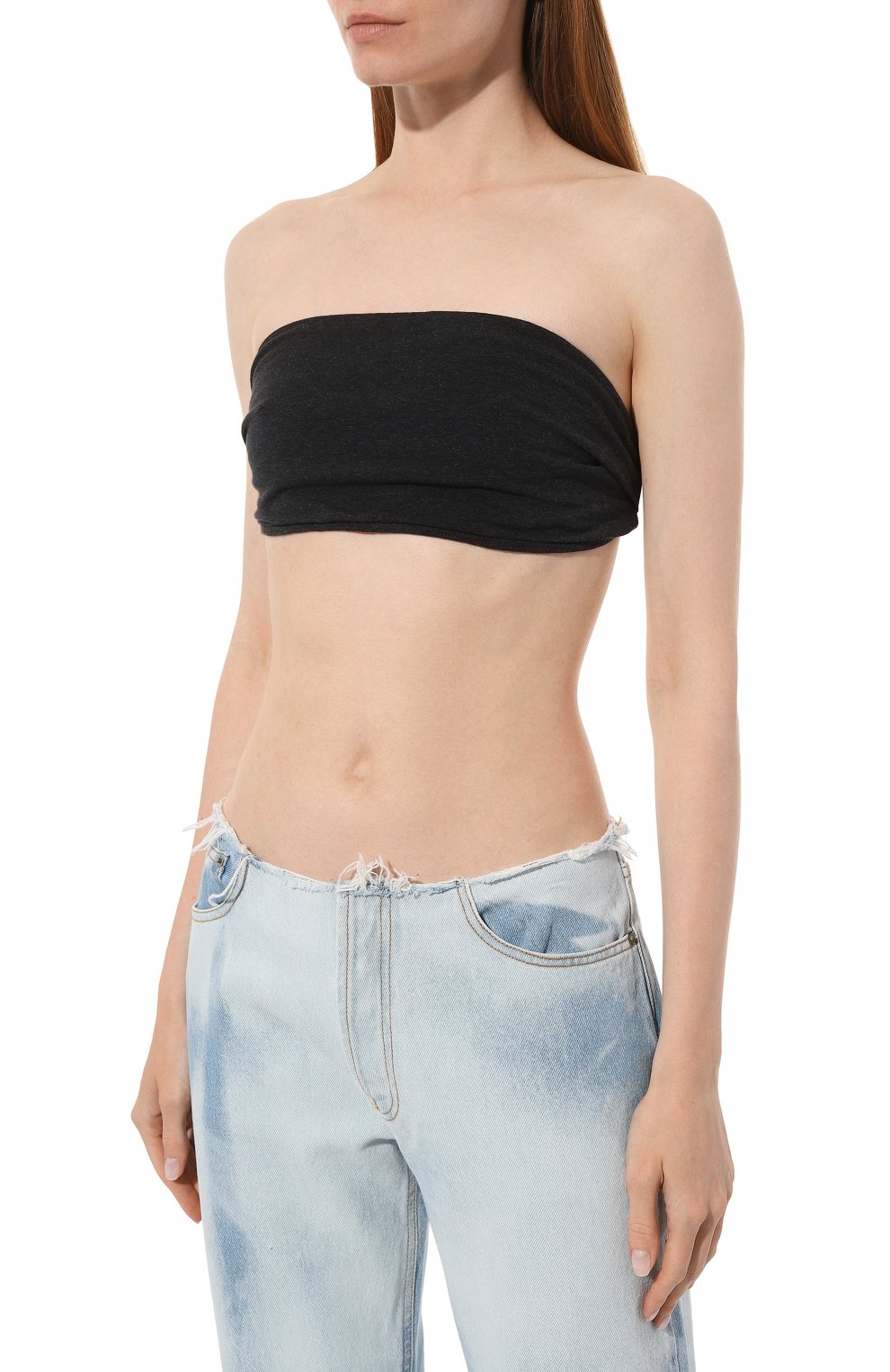 Хлопковый бра-топ BRUNELLO CUCINELLI, арт. MPT18B0130, фото 3