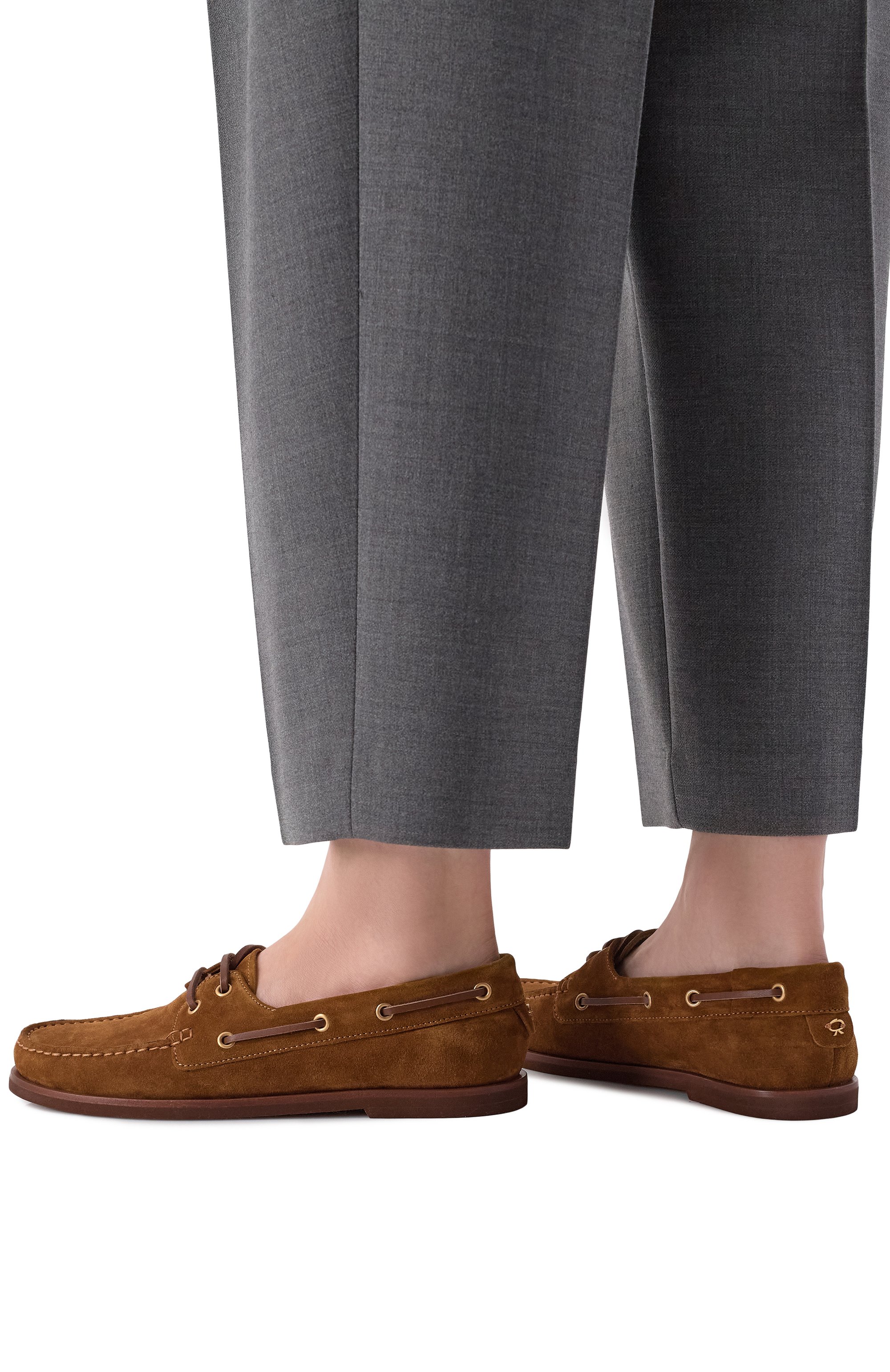 Замшевые топсайдеры vandé GIANVITO ROSSI, арт. G25367.10G0M.SACTECU, фото 2