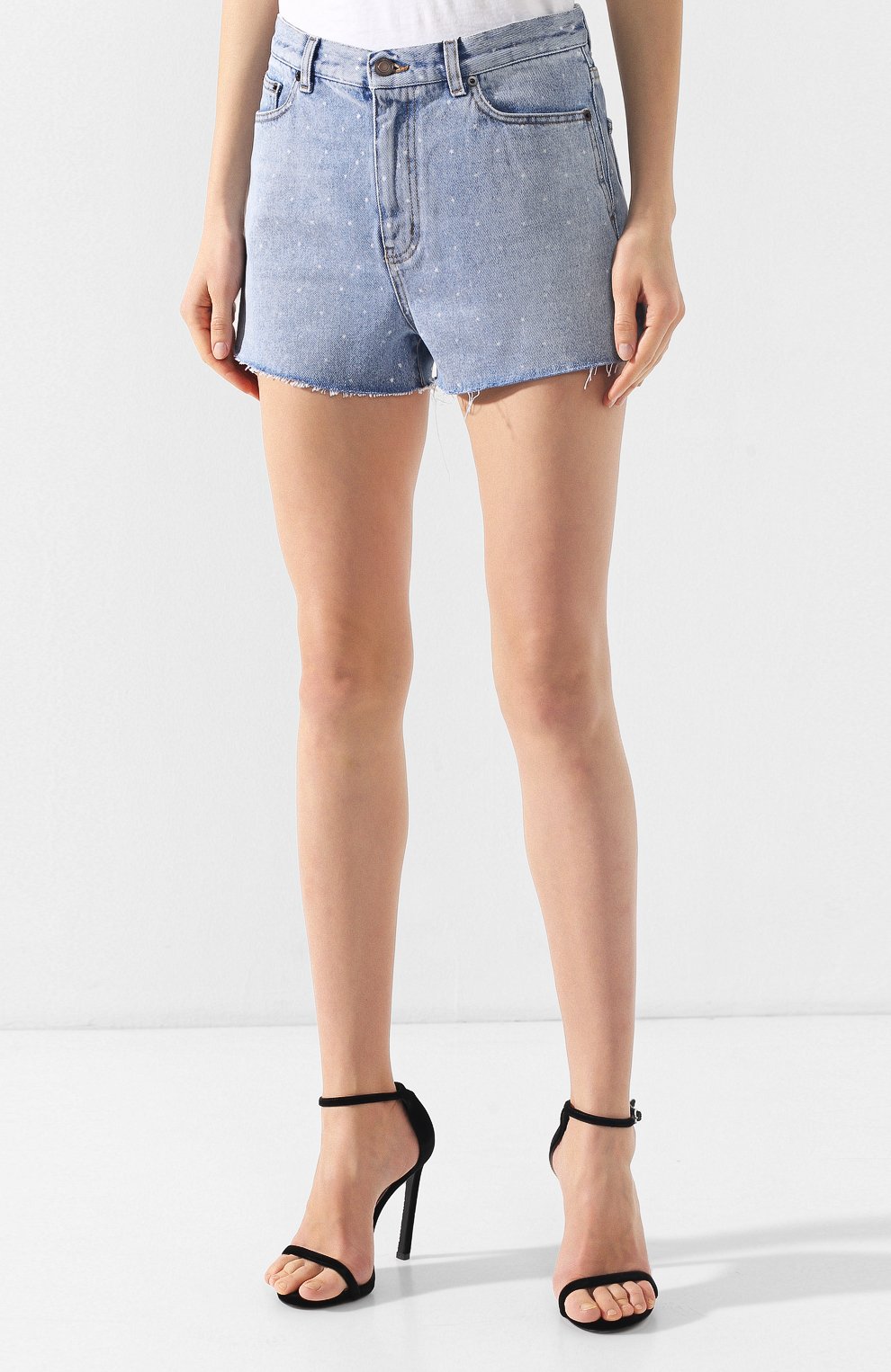 Джинсовые шорты SAINT LAURENT, арт. 542764/YK870, фото 3