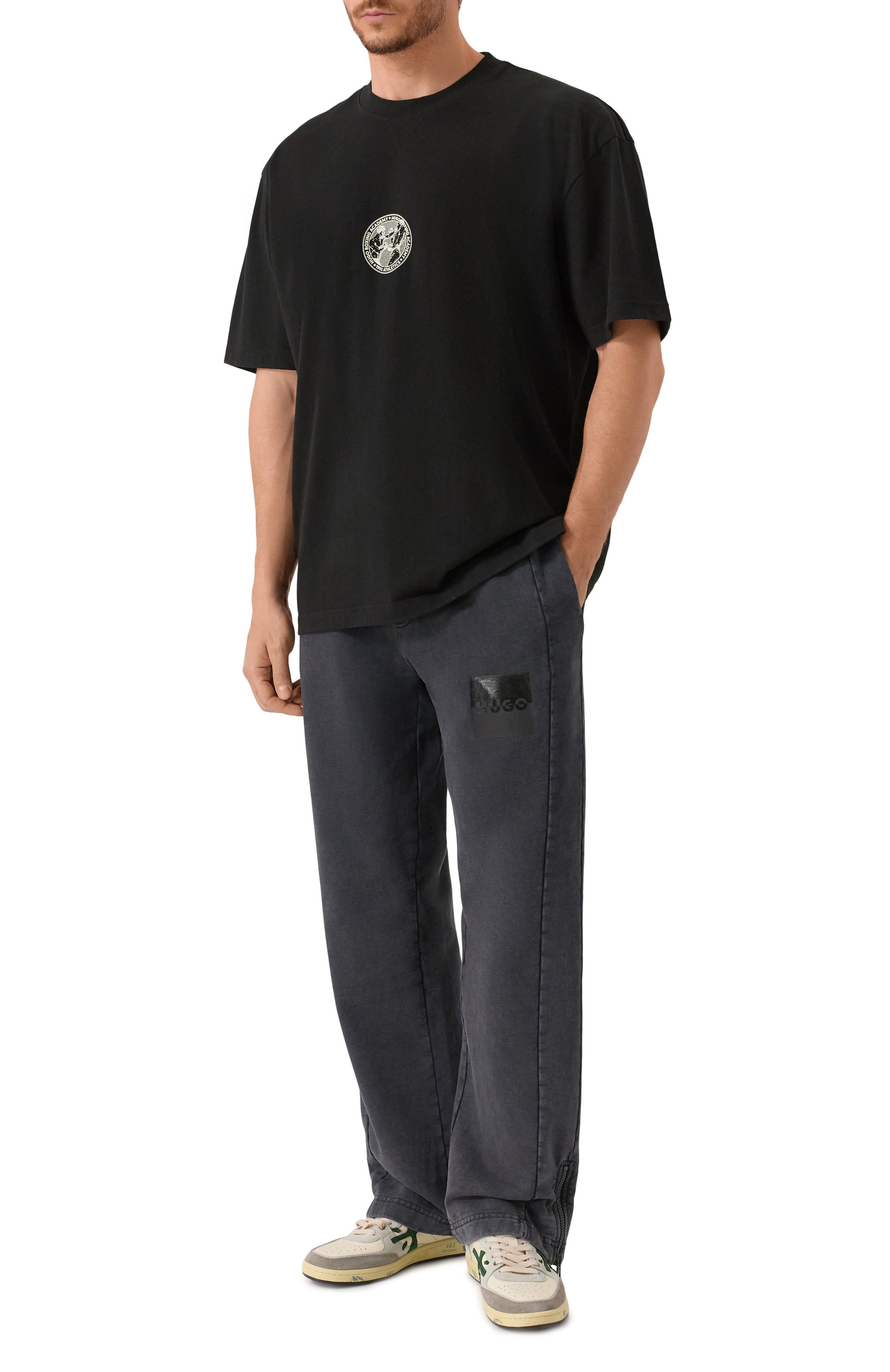 Хлопковые брюки HUGO, арт. 50542844, фото 2