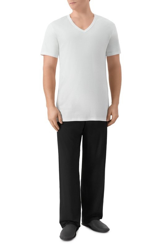 Хлопковая футболка Zimmerli 222-1472 Белый  222-1472 Фото 2