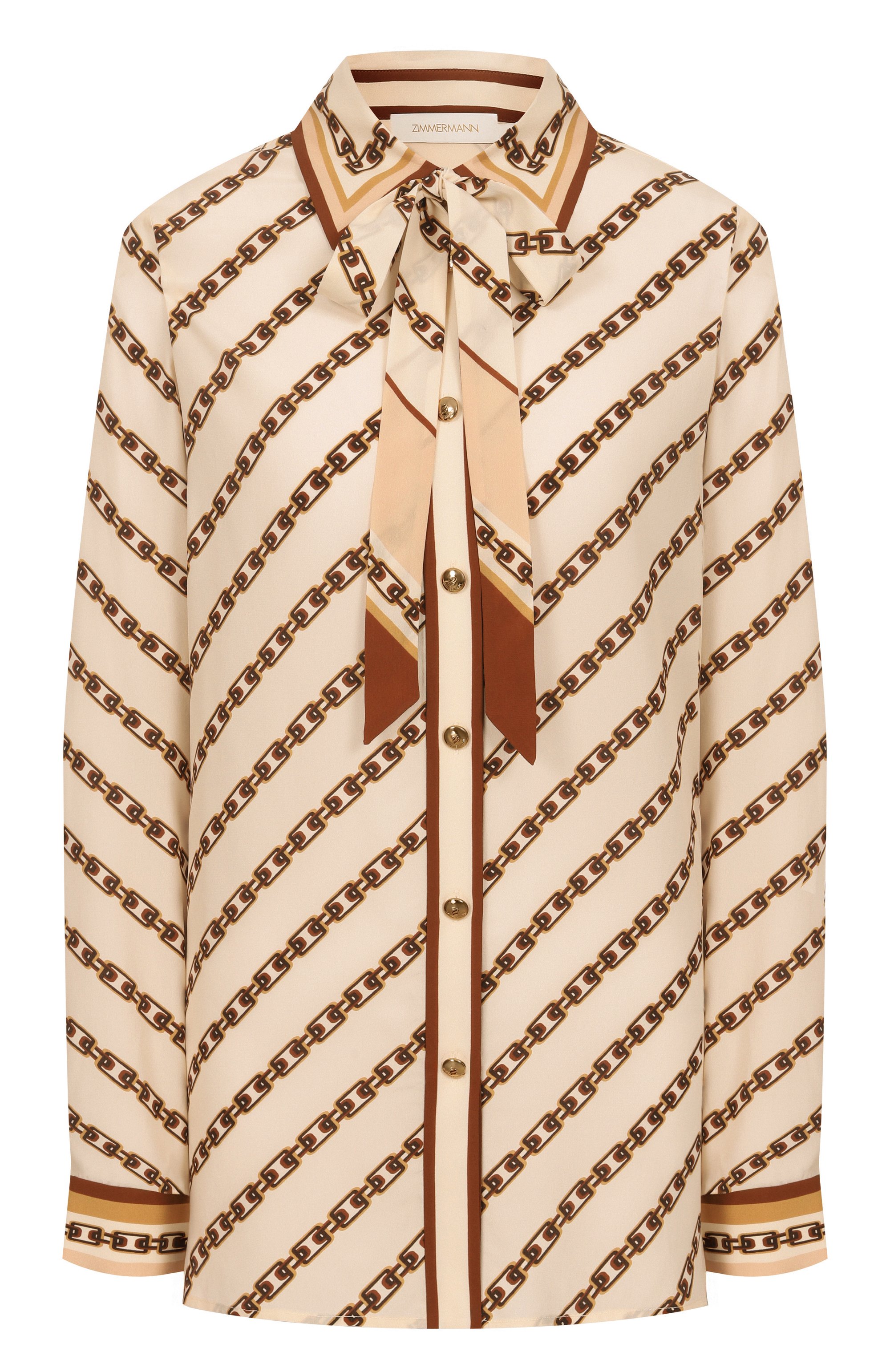 Блузка из вискозы и шелка ZIMMERMANN, арт. 4090TS25R, фото 1
