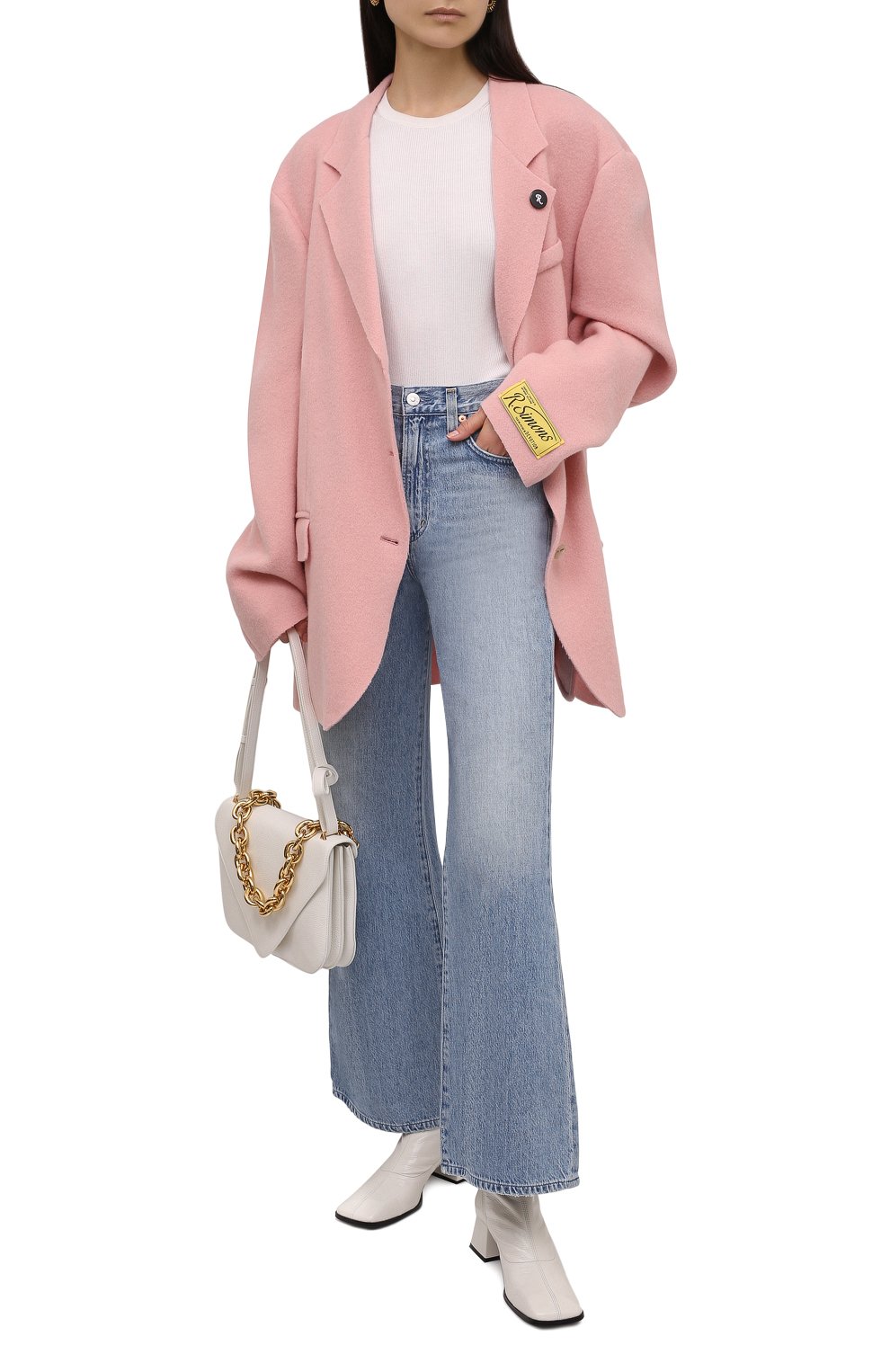 Шерстяной жакет RAF SIMONS светло-розового цвета по цене 198000 руб., арт. 212-W543-25020, фото 2 Шерстяной жакет RAF SIMONS, арт. 212-W543-25020, фото 2