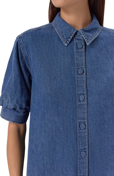 Джинсовое платье FRAME DENIM синего цвета по цене 68750 руб., арт. 6001316, фото 5 Джинсовое платье FRAME DENIM, арт. 6001316, фото 5