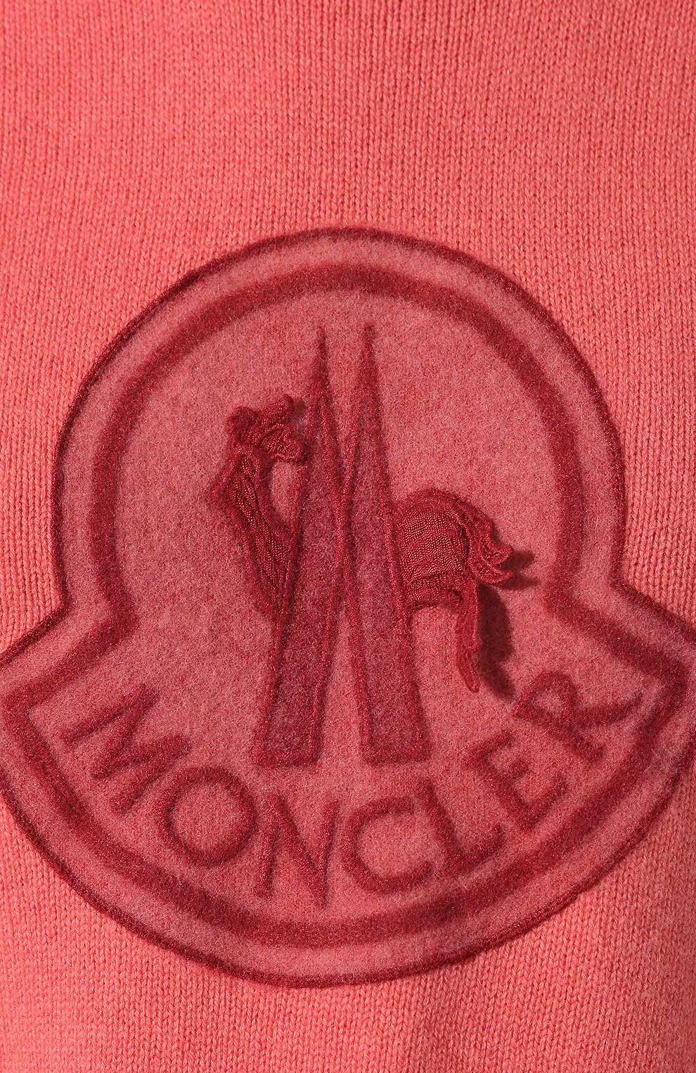 Пуловер из смеси шерсти и кашемира MONCLER розового цвета по цене 73000 руб., арт. E2-093-90559-52-A9235, фото 5 Пуловер из смеси шерсти и кашемира MONCLER, арт. E2-093-90559-52-A9235, фото 5