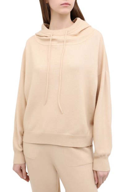 Худи ALLUDE бежевого цвета по цене 29250 руб., арт. 205/65025, фото 3 Худи ALLUDE, арт. 205/65025, фото 3