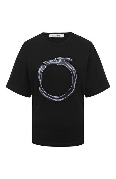 Женская хлопковая футболка TRUSSARDI, арт. 56T00561-1T005381