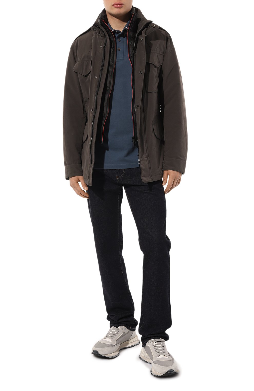 Хлопковое поло EMPORIO ARMANI, арт. 6R1F82/1JTKZ, фото 2