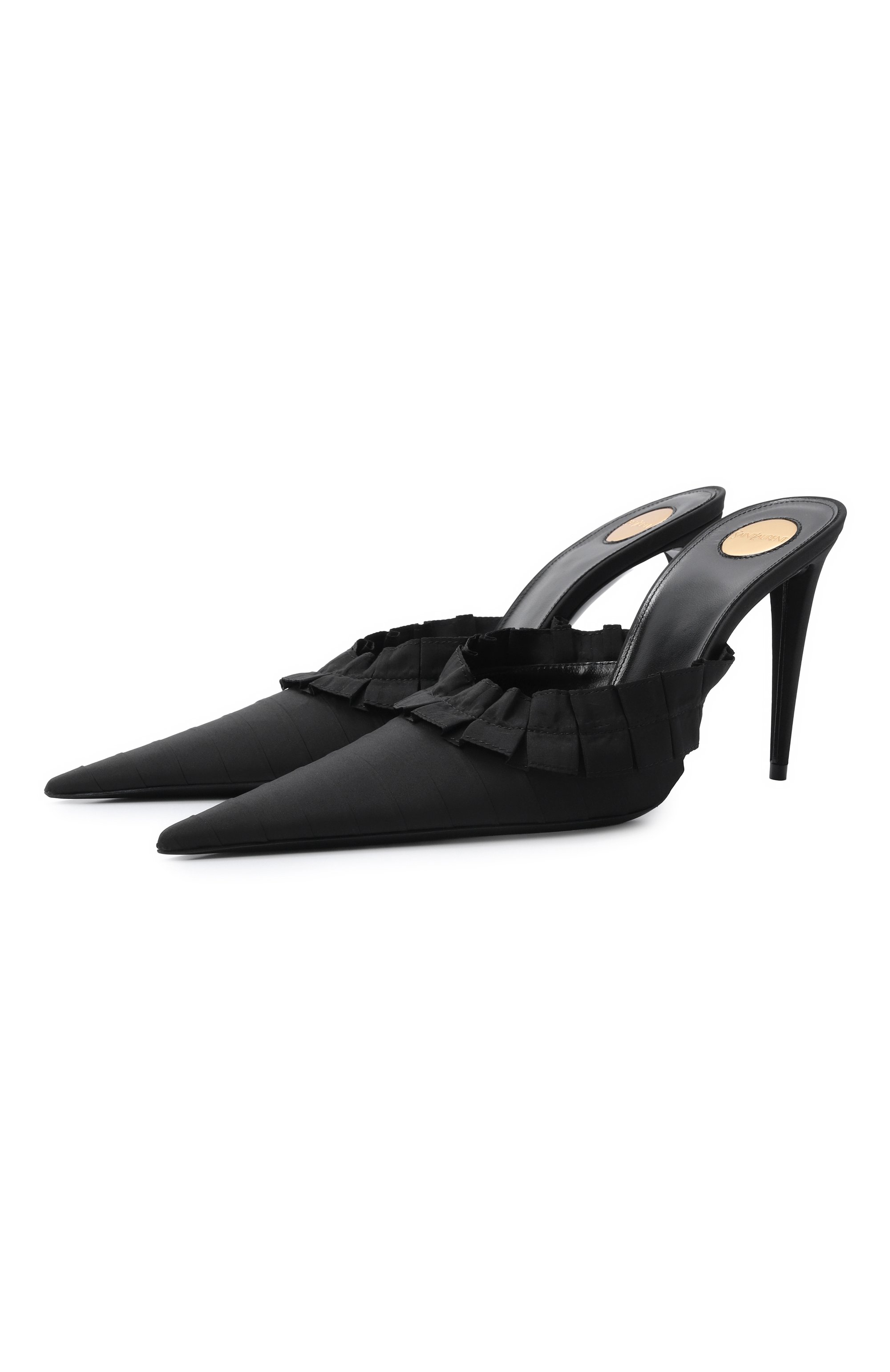 Текстильные мюли madeleine 100 SAINT LAURENT, арт. 870492/AAGJ0, фото 1