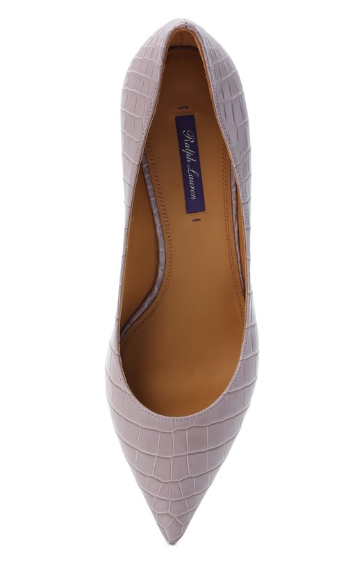 Туфли Dihan из кожи крокодила Ralph Lauren Розовый, фото 6