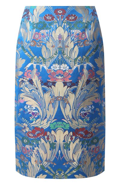 Женская юбка из смеси шелка и льна DRIES VAN NOTEN, арт. 201-10805-9053