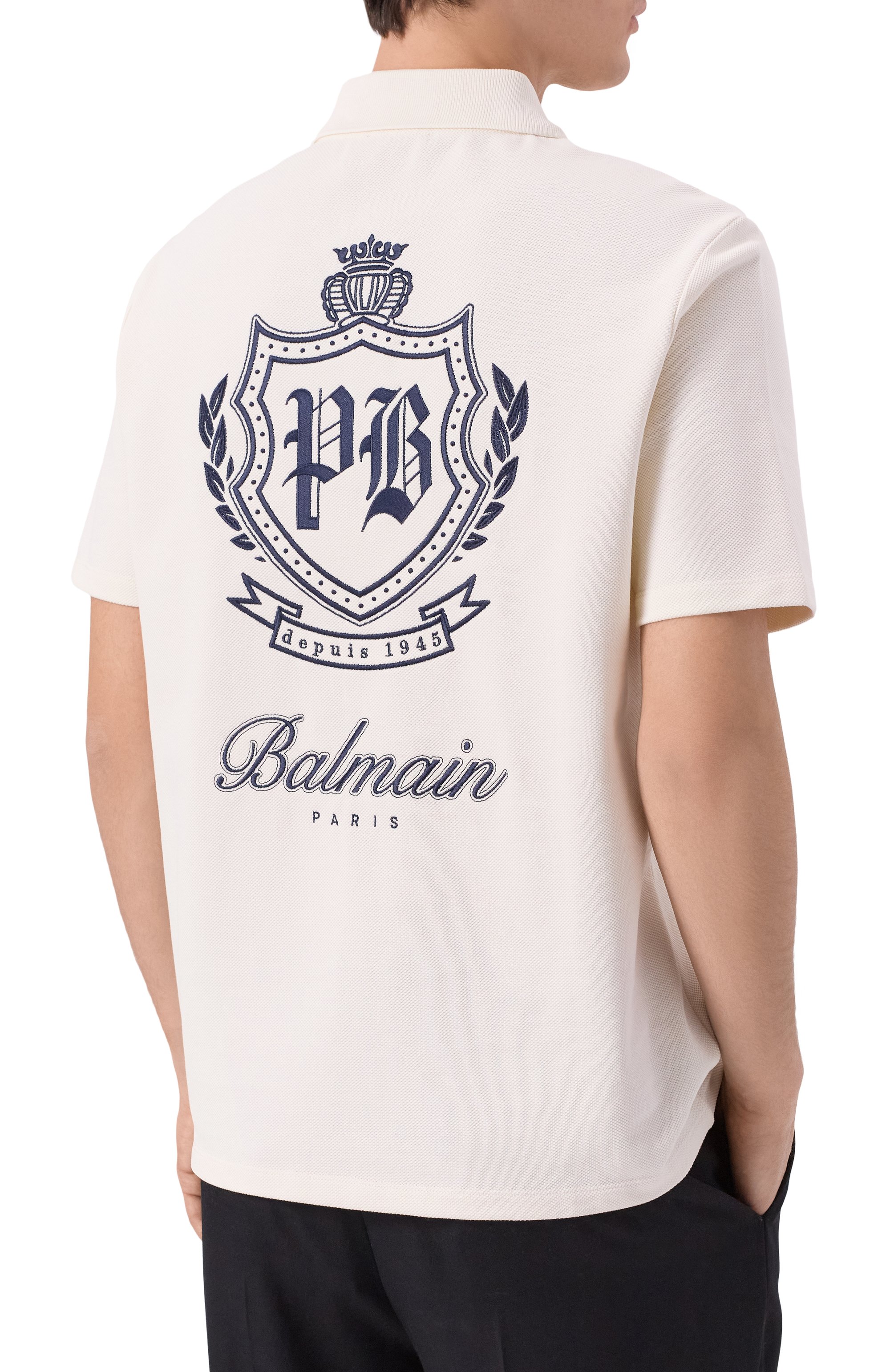 Хлопковое поло BALMAIN, арт. FH0GC026/GF33, фото 4