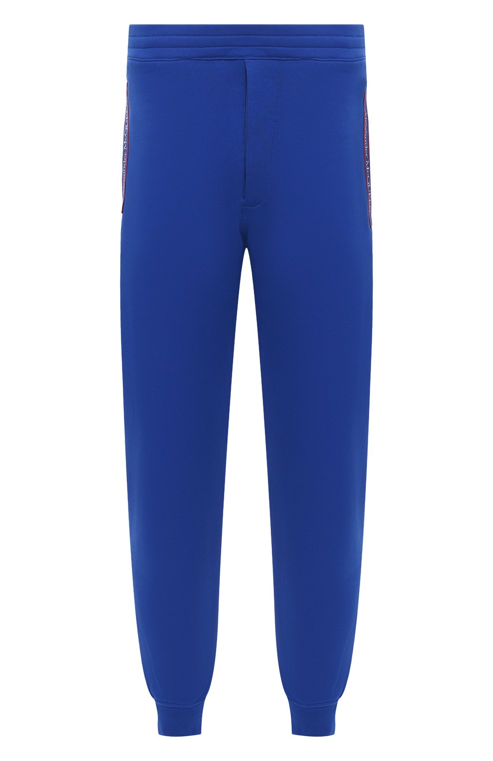 Хлопковые джоггеры ALEXANDER MCQUEEN синего цвета по цене 84550 руб., арт. 642664/QRX75, фото 1 Хлопковые джоггеры ALEXANDER MCQUEEN, арт. 642664/QRX75, фото 1