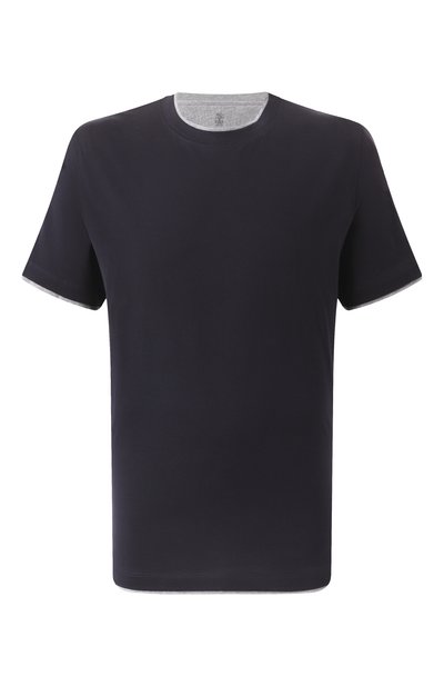 Мужская хлопковая футболка BRUNELLO CUCINELLI, арт. M0B137427