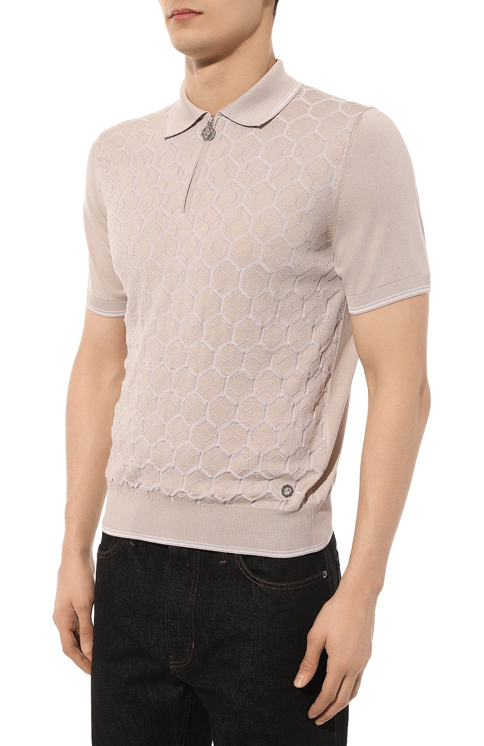 Поло из шелка и хлопка STEFANO RICCI, арт. K818068P31/F24173, фото 3