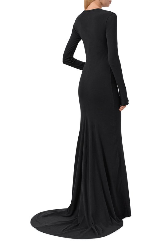 Хлопковое платье Ann Demeulemeester B0011347/FA045 Чёрный  B0011347/FA045 Фото 4
