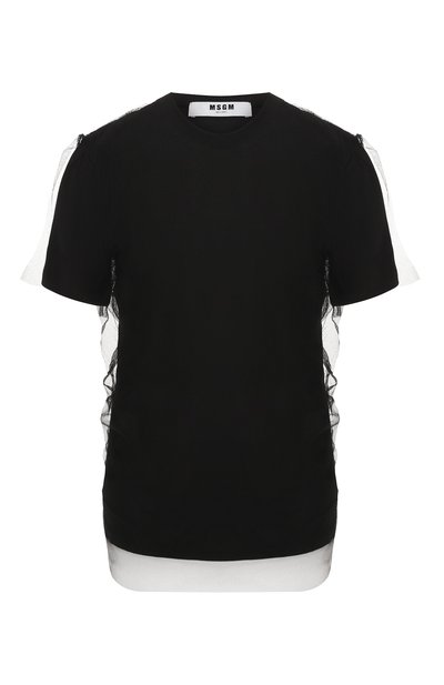 Женская хлопковая футболка MSGM, арт. 2642MDM106Y 195298