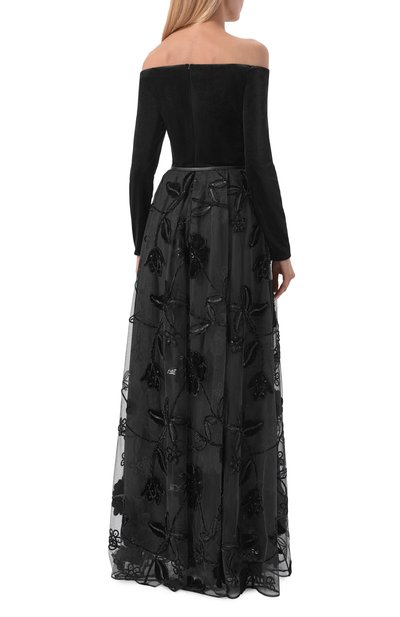 Комбинированное платье ELIE SAAB, арт. D0799NP25/TUV01, фото 3