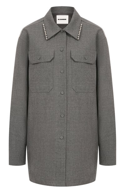 Женская шерстяная рубашка JIL SANDER, арт. J03DL0210/J41557