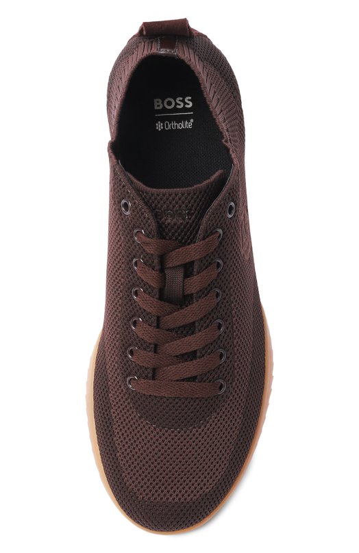 Текстильные кроссовки Carlynn BOSS 50563293 Коричневый  50563293 Фото 6