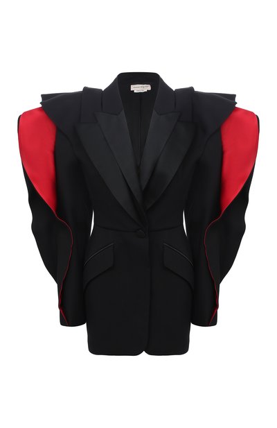 Жакет из шерсти и шелка ALEXANDER MCQUEEN, арт. 639490/QJAAA, фото 1