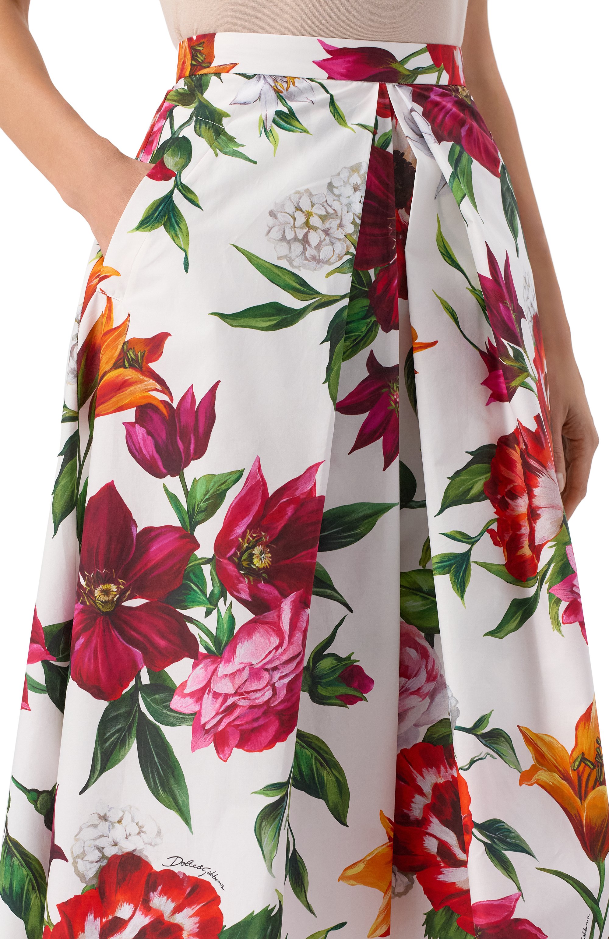 Хлопковая юбка DOLCE & GABBANA, арт. F4C10T/HS5TQ, фото 5