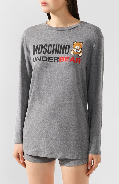 Хлопковый лонгслив MOSCHINO, арт. A1801/9003, фото 3