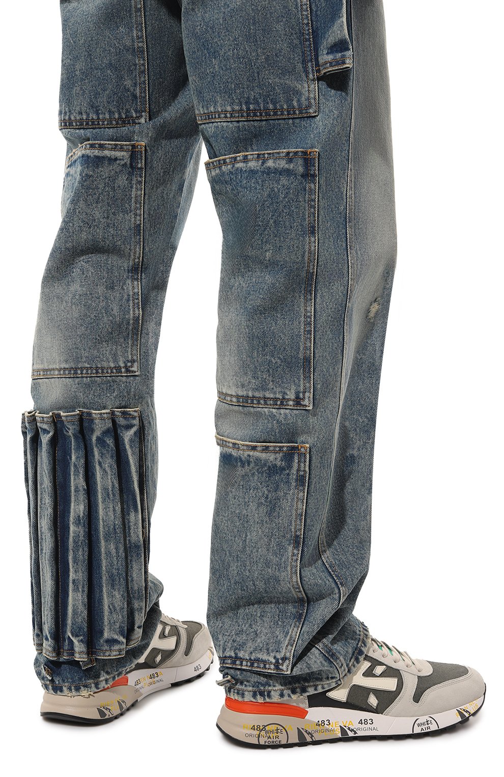 Комбинированные кроссовки mick PREMIATA разноцветного цвета по цене 32100 руб., арт. MICK/VAR 6166, фото 3 Комбинированные кроссовки mick PREMIATA, арт. MICK/VAR 6166, фото 3