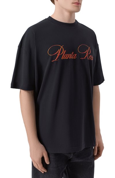 Хлопковая футболка PLANTA ROSA, арт. PR/T01/ITALIC-RED/220VELVET, фото 4