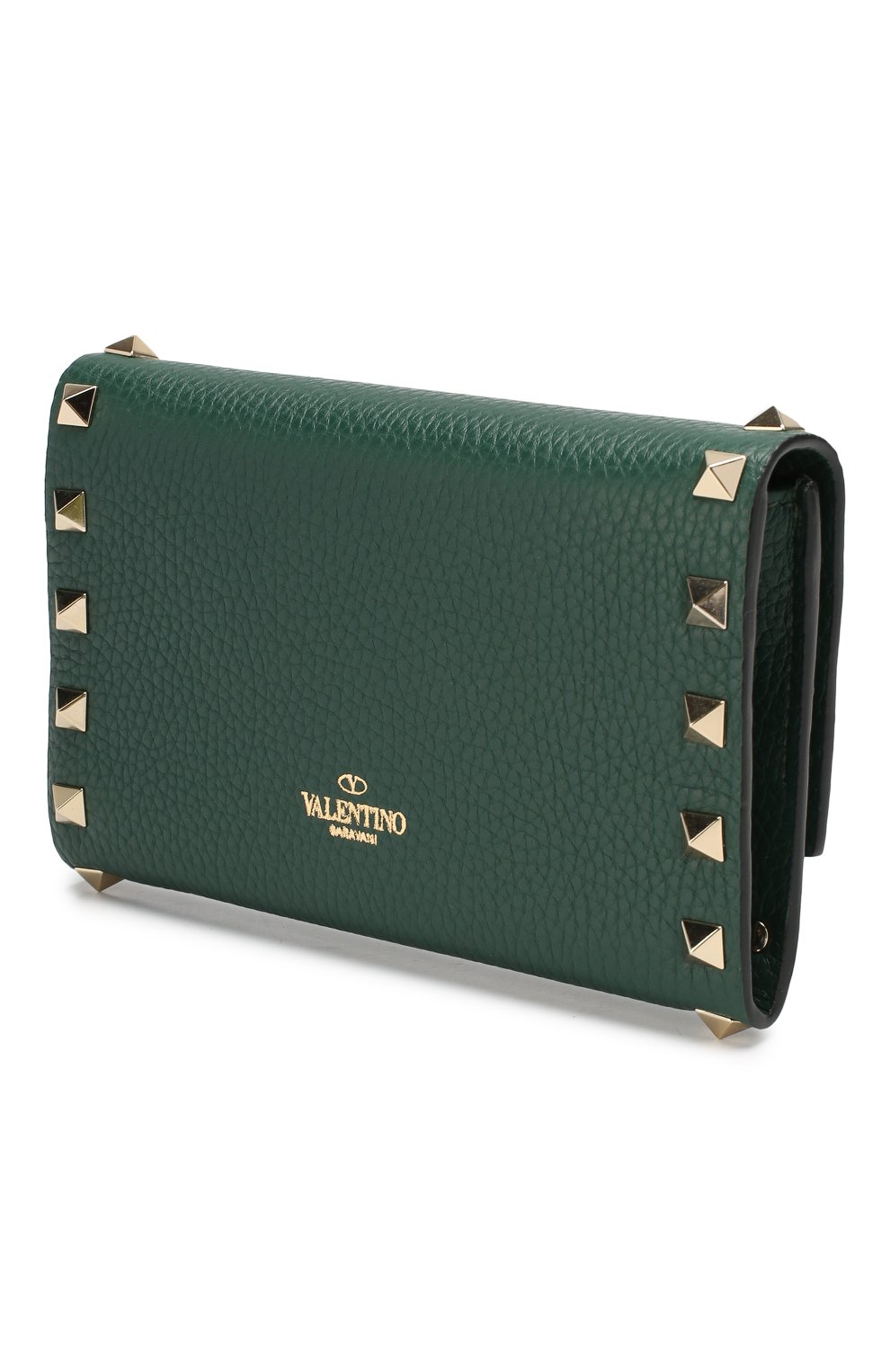 Кожаное портмоне VALENTINO зеленого цвета по цене 69700 руб., арт. SW0P0S41/VSH, фото 2 Кожаное портмоне VALENTINO, арт. SW0P0S41/VSH, фото 2